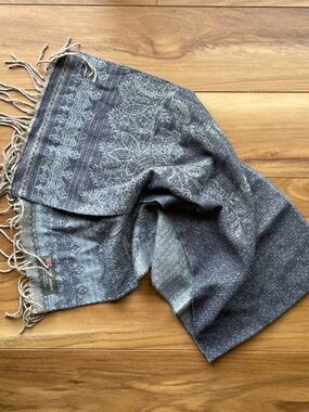 Blue Gray Cashmere Scarf